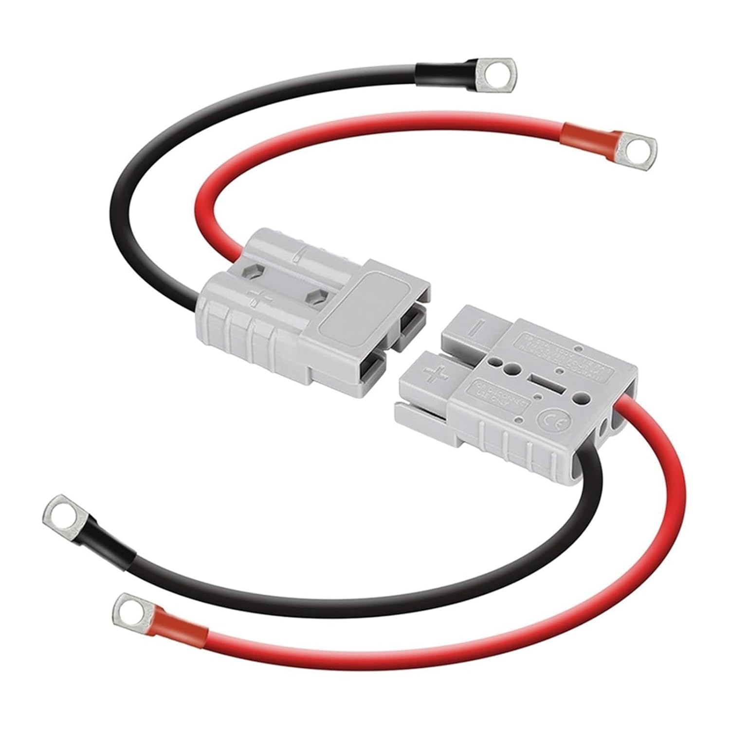 Anderson Connector 50A Kit Plug 8 Guage 30Cm Battery Cables Waterproof Quick Connectors for Lifepo4