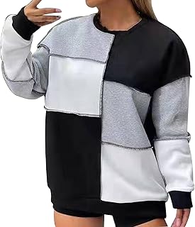 Pianshanzi Women's Sweatshirt Pullover Fashion Print Crew Neck Long Sleeve Hoodie Loose Casual Sports Pullover Top with Hood Love Print Autumn Winter Streetwear Pullover Sweatshirts Tops