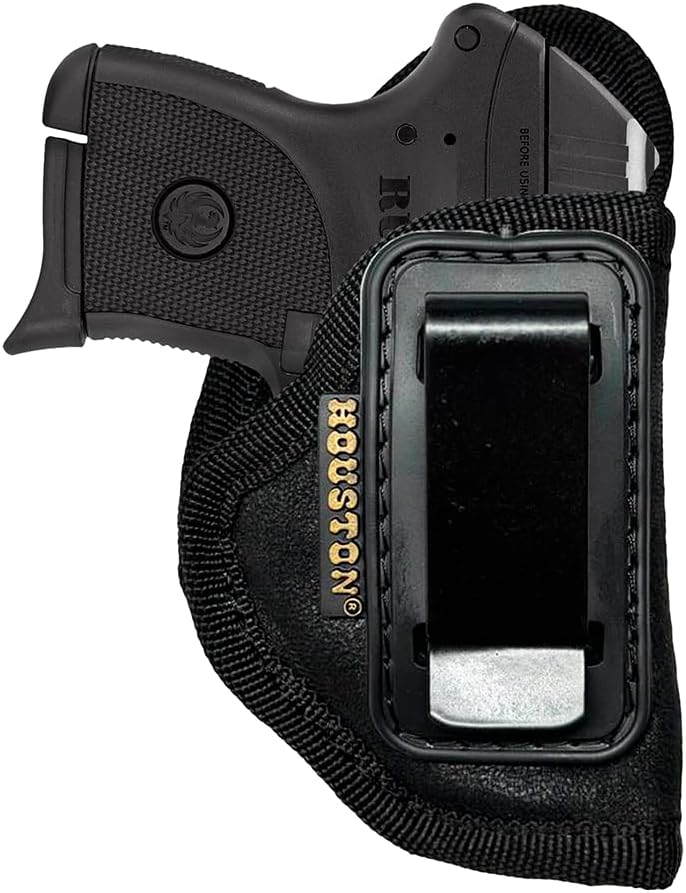 Houston Gun Holsters - Nobuck ECO Leather Concealed Carry - Kel-Tec 380/22, Ruger LCP, NAA Guardian .380 .32 .25, Beretta Pico, Baby Browning .25, Most Small .380 .22 .25 .32, LW SEECAMP .22 .25 .380