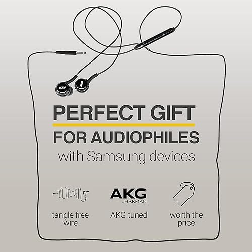 Miniatura 2 de Auriculares estéreo OEM 2023 para Samsung Galaxy S10 S10e Plus A31 A71 Cable  Diseñado por AKG  con micrófono y botones de volumen (negro) con bolsa