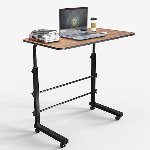 DHRUVINE Multi-Purpose Sofa Side Height-Adjustable Laptop Table with Docking for Tablet, Study Table, Portable, Ideal for ...