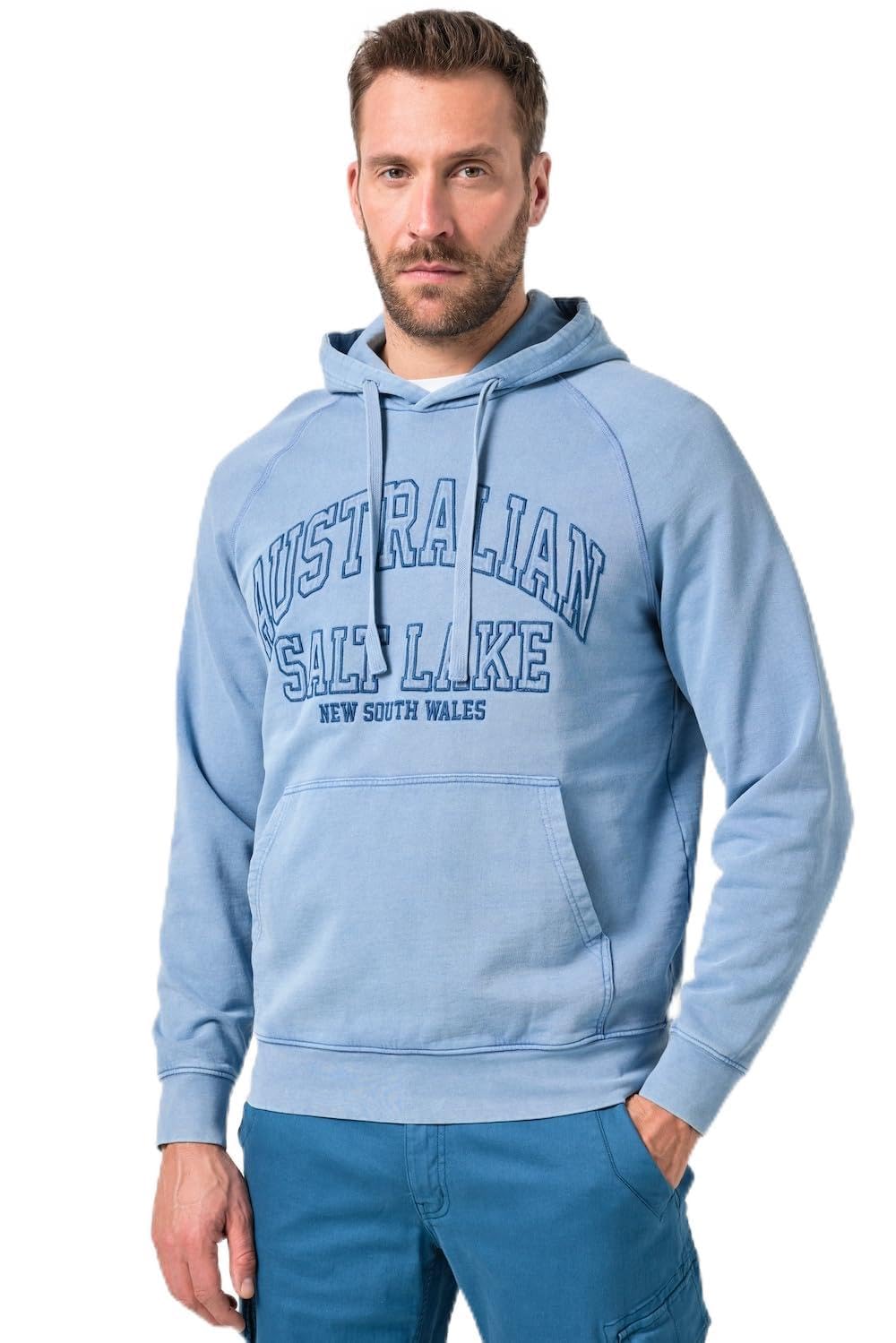 JP 1880 JP 1880 Hoodie, Badges, Vintage Look, Kapuze, Kängurutasche, bis 8 XL Sudadera Hombre