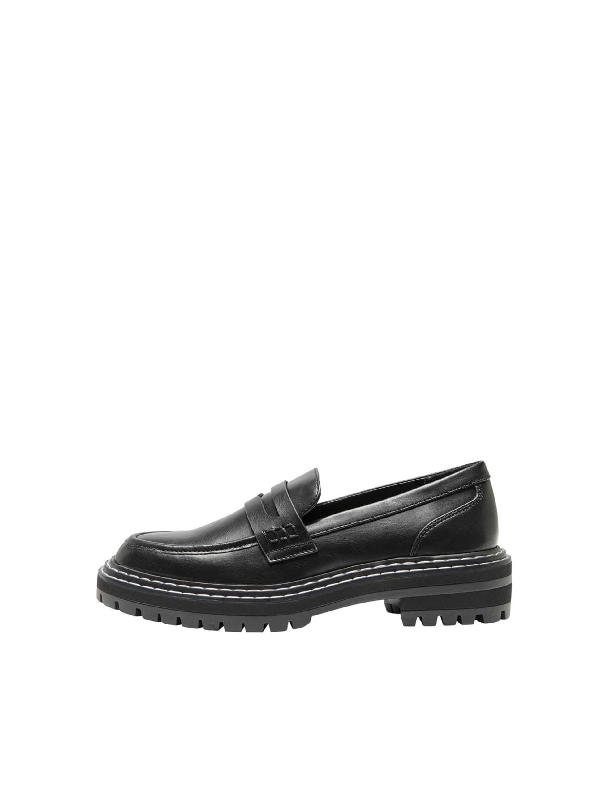 ONLY Women's Onlbeth-3 Pu Loafer-Noos, Black, 7.5 UK