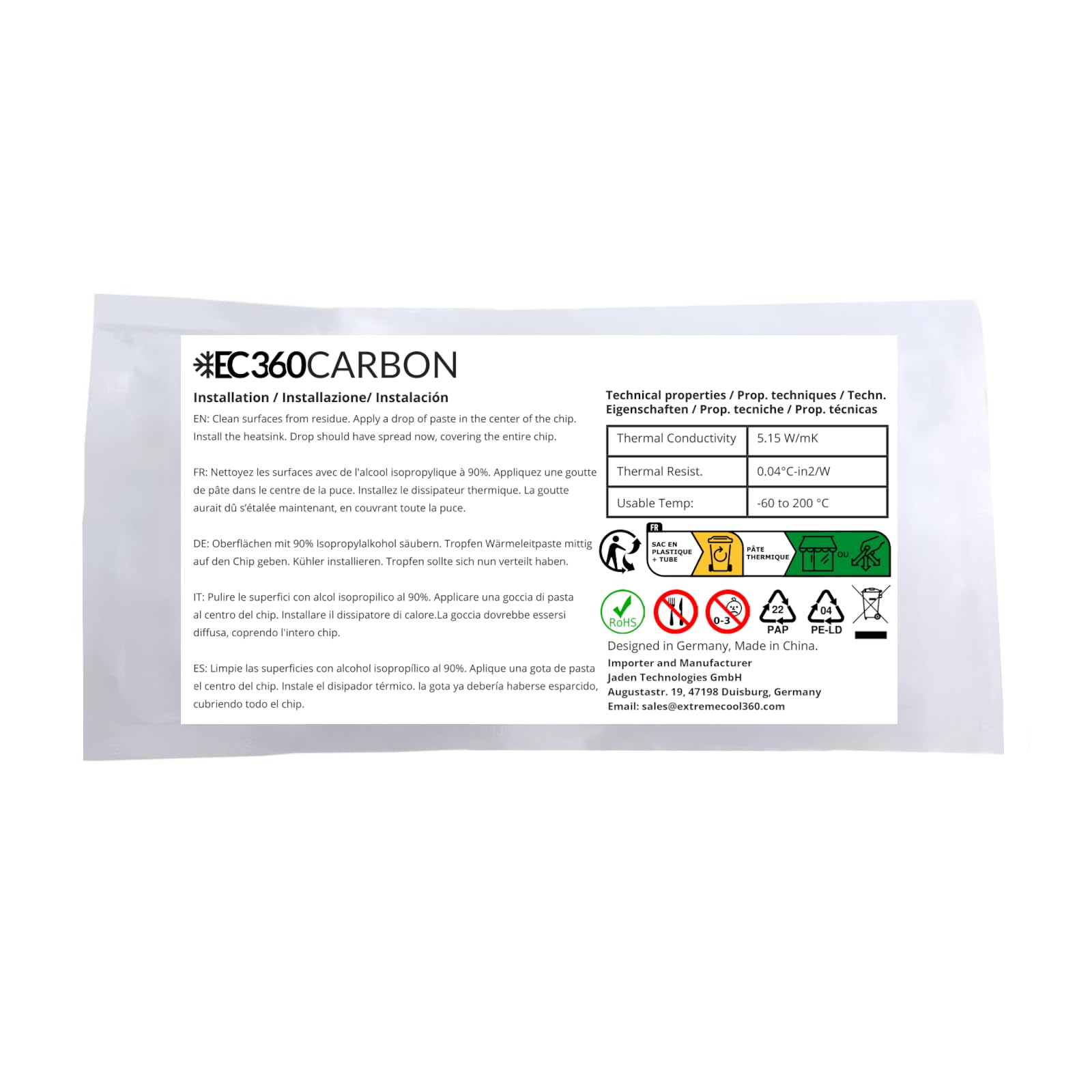 Carbon 5,15W/MK Pasta Termica (20g)