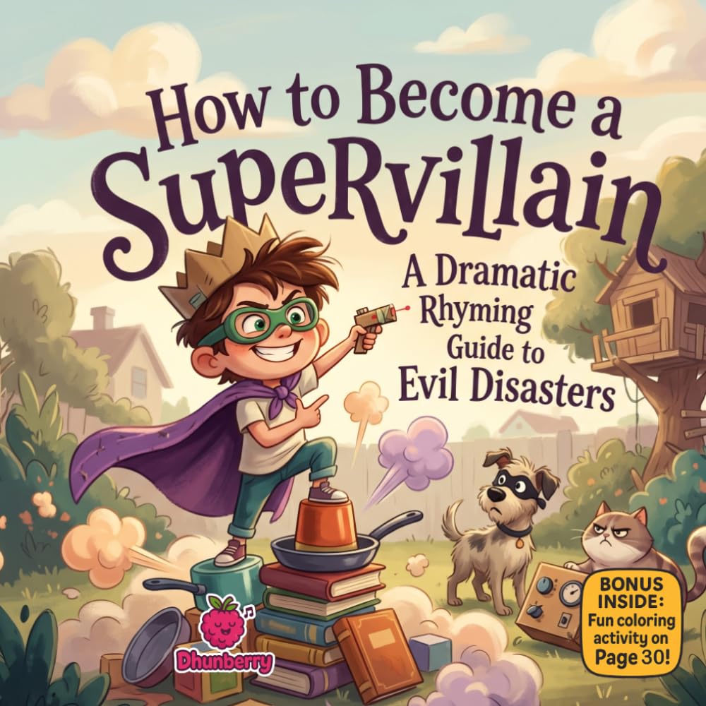 How to Become a Supervillain: A Funny Rhyming Picture Book About Big Mistakes, Silly Plans, Kindness, and Becoming an Unexpected Hero