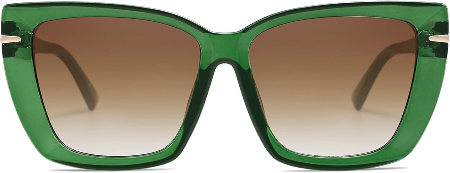 SOJOS Big Large Oversized Cat Eye Sunglasses for Women, 70s Trendy Plus Size Designer Shades SJ2231 - Image 2