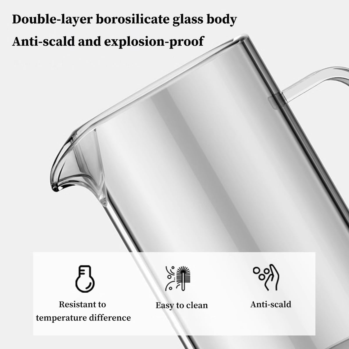 Ekspres Do Kawy French Press, Żaroodporny Dzbanek Do Kawy Ze Szkła Borokrzemianowego Z 3-poziomowymi Filtrami Do Demontażu, Przenośny Ekspres Do Kawy Na Zimno(1000ml)