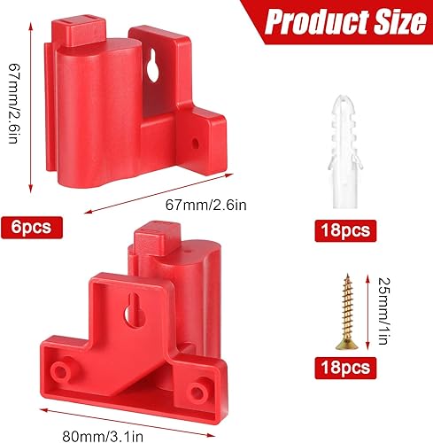 Miniatura 2 de Soporte para taladro Milwaukee, soporte de pared para taladro Milwaukee M12, soporte para herramientas M12 y almacenamiento de herramientas, soporte