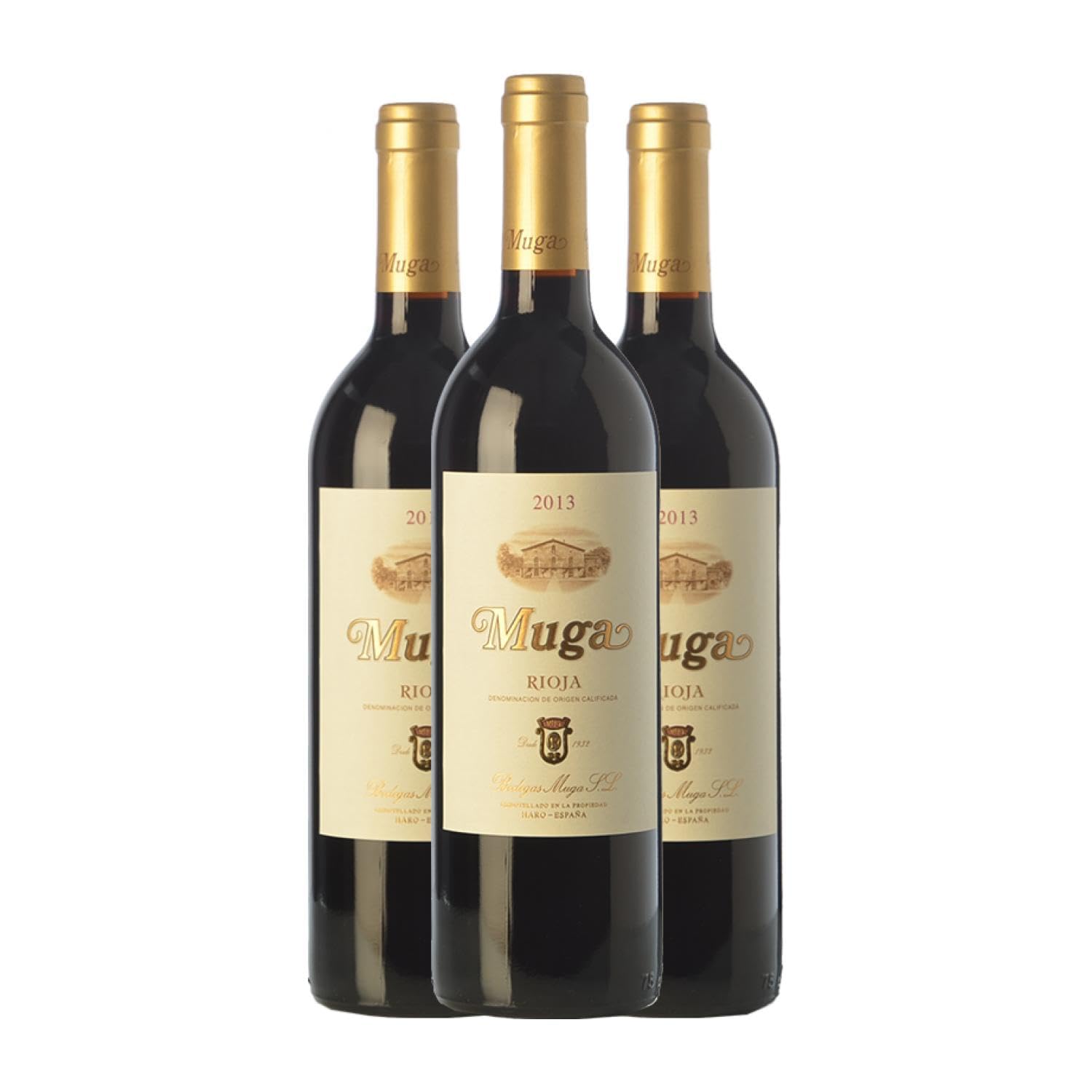 Muga Rioja Crianza 75 cl Vino tinto (Caja de 3 Botellas de 75 cl)