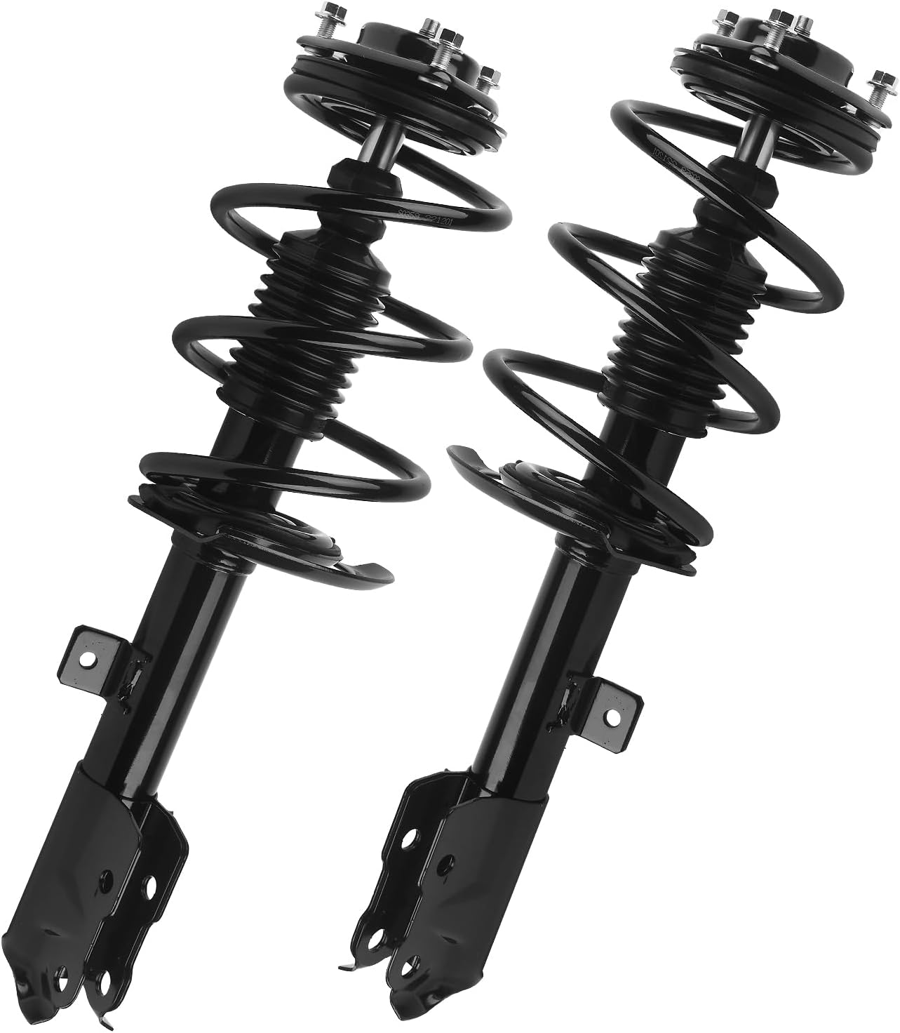 KUSATEC Front Pair Complete Struts Shock Absorber fit for 2007-2012 Dodge Caliber, 2007-2010 Jeep Compass; Patriot, 172368 172367 Struts with Coil Spring Assemblies