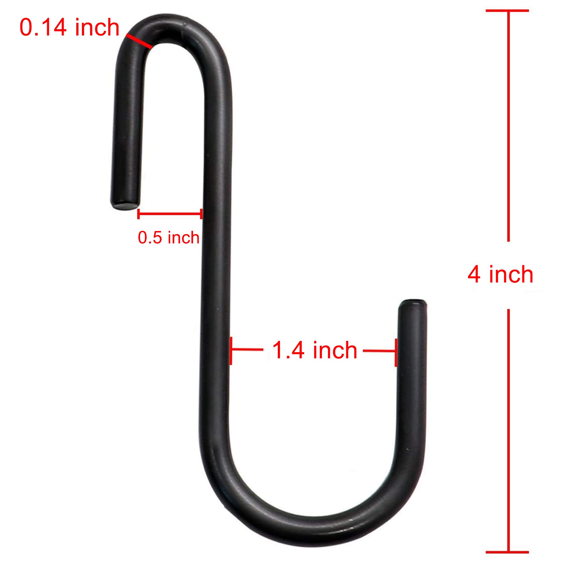Ganchos en S resistentes, ganchos colgantes en forma de S para cocina, baño, dormitorio y oficina, perfectos para macetas, abrigos, bolsas y plantas, paquete de 10