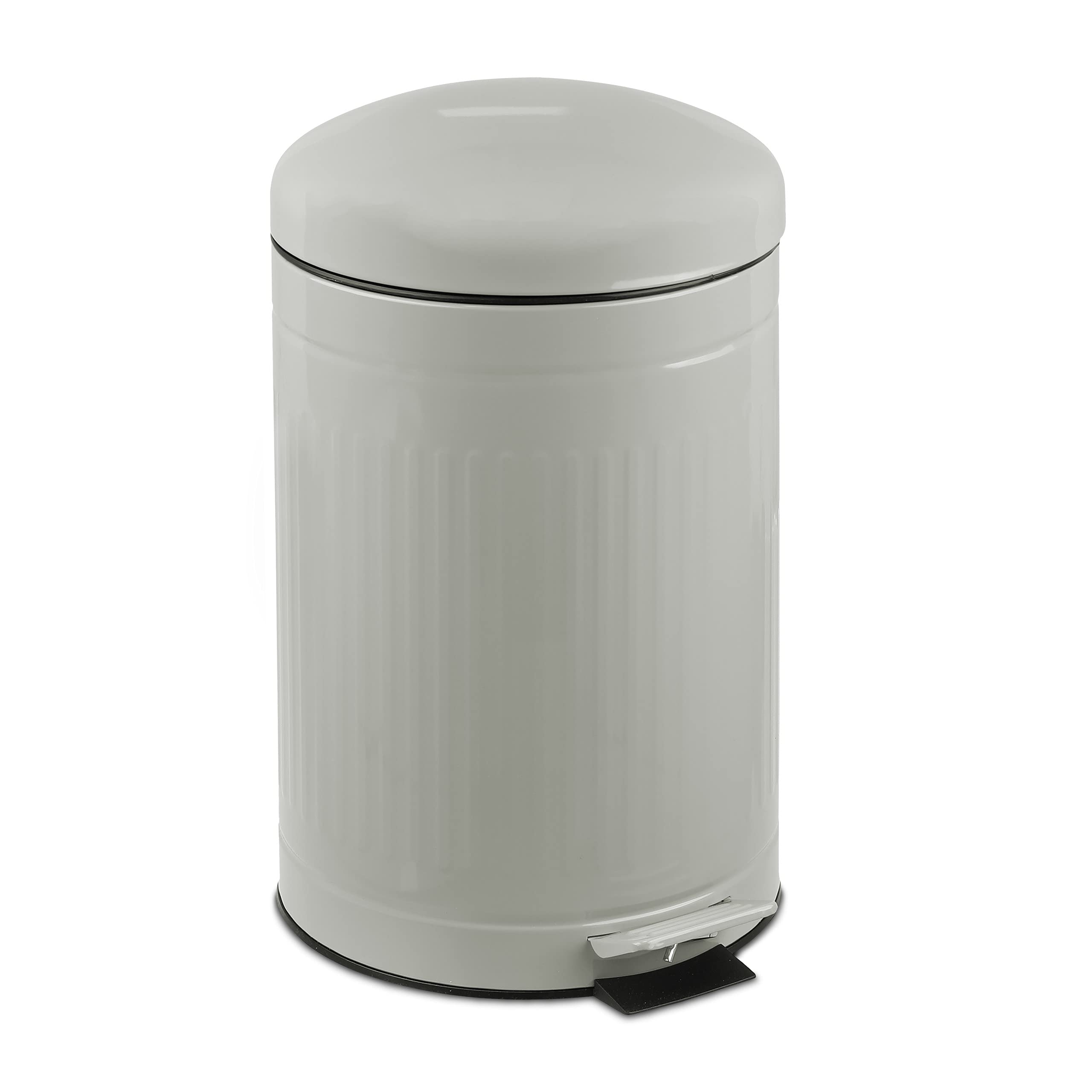Buy Relaxdays pedal bin, 12 litres, softclosing mechanism, removable inner bin, bathroom waste