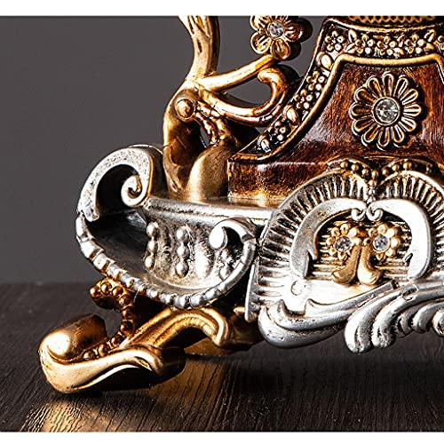 Reloj analógico para mesa de escritorio silencioso y decorativo estilo retro 7
