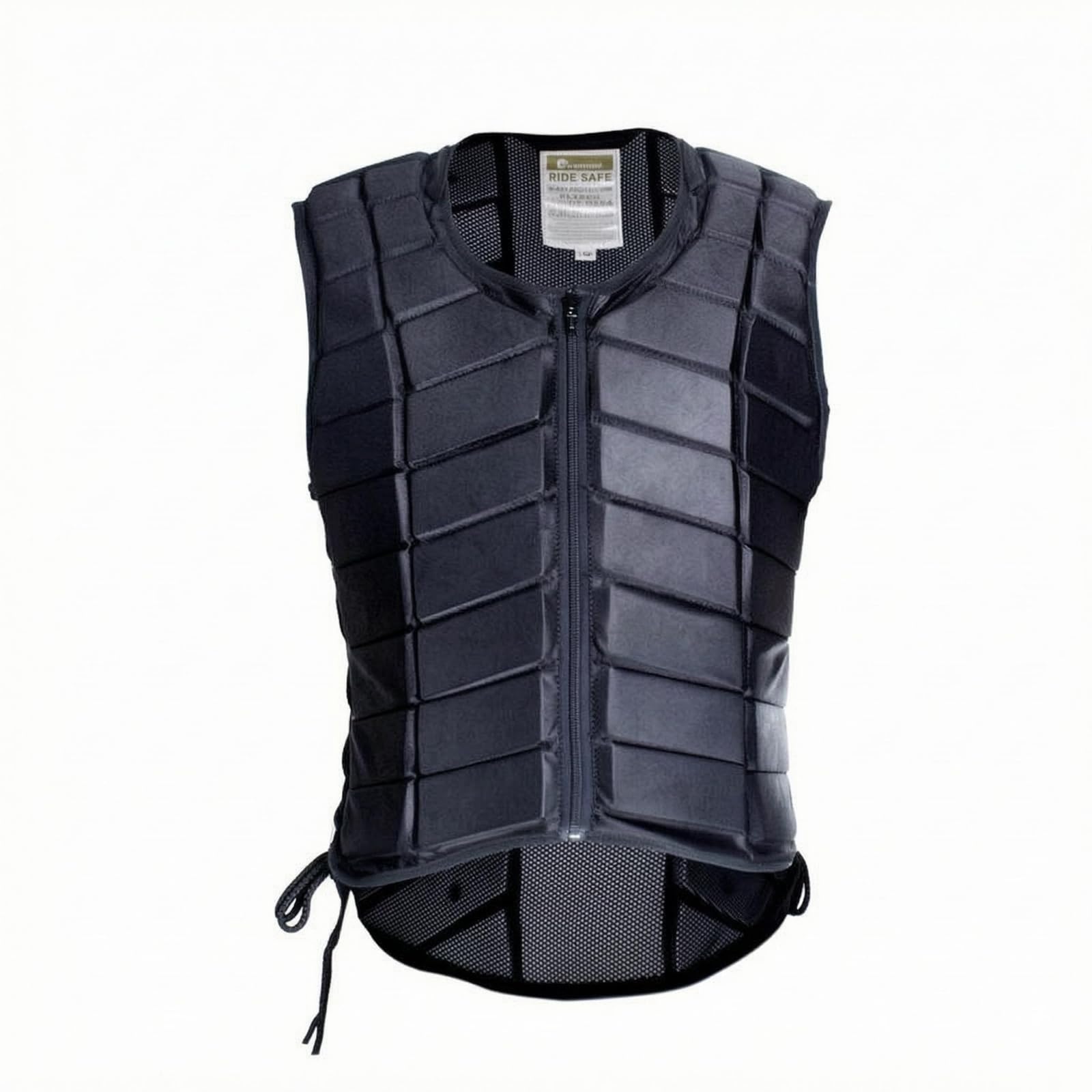Gilet Protettivo Equitazione Aderente Corpetto Protettivo da Equitazione Chiusura con Cerniera