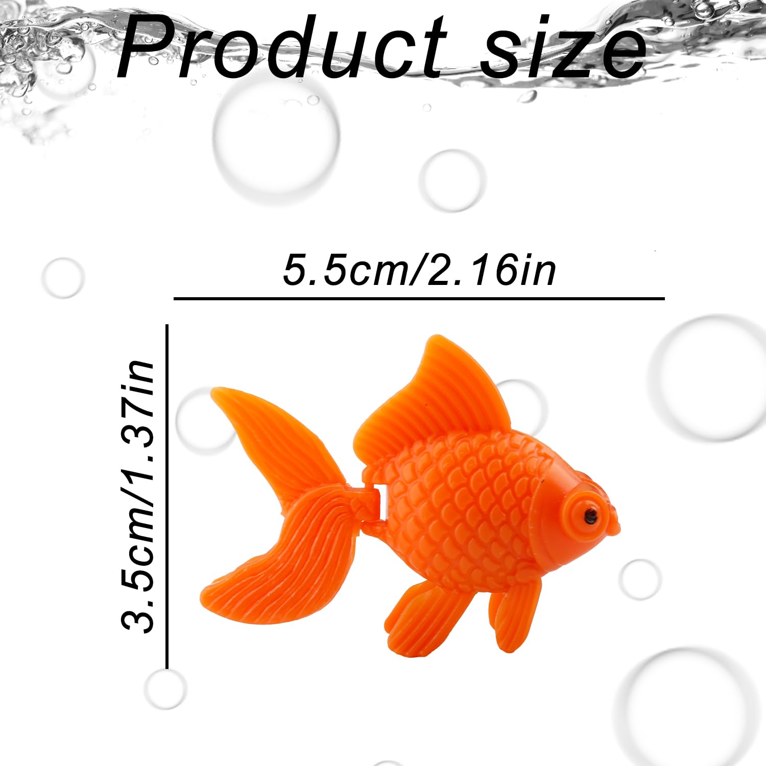 Tabanzhe 10PCS Artificial Aquarium Fish, Plastic Fake Floating Set, Moving Decorations - Image 2