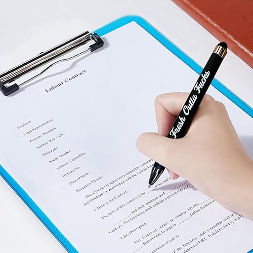 Miniatura 2 de Niziline Fresh Outta Fucks - Almohadilla y bolígrafo, suministros de oficina novedosos y sarcásticos, regalo de elefante blanco, accesorio de