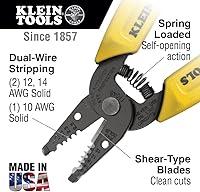 Vista 2 de Pelacables/cortador Klein Tools 11045, amarillo 10 – 18 AWG Solid Wire