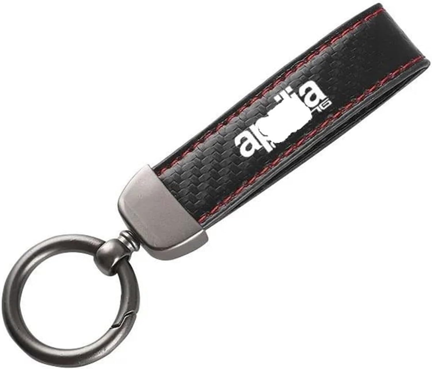 XIUNYIE Genuine Leather Motorcycle Keychain Horseshoe Buckle Keyring Accessory for Racing Models GPR150 RS125 RSV1000, B