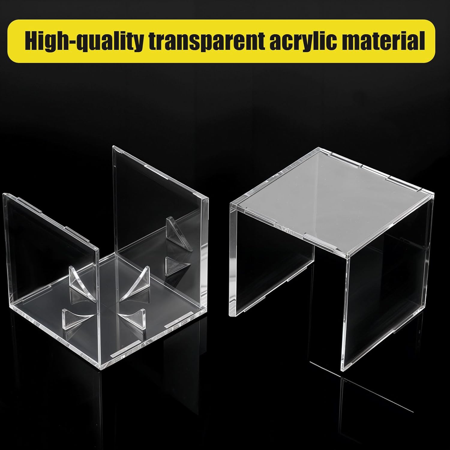 12 Pack Baseball Display Case, UV Protected Acrylic Boxes for Display,Clear Display Case Baseball Cube Memorabilia Showcase Autograph Ball Protector