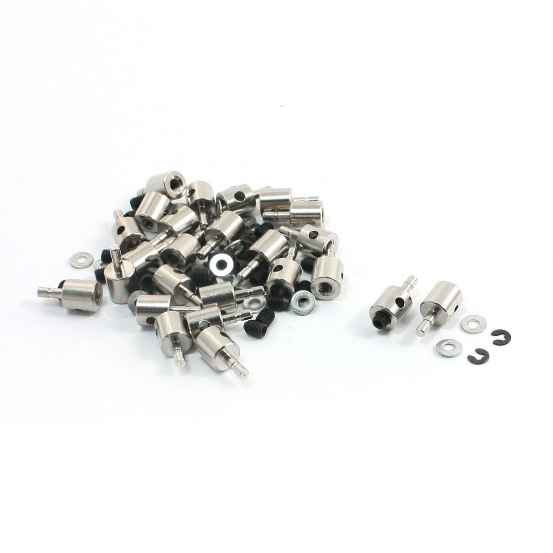 Amazon.co.jp: uxcell リンケージストッパー 鋼線用 シルバートーン