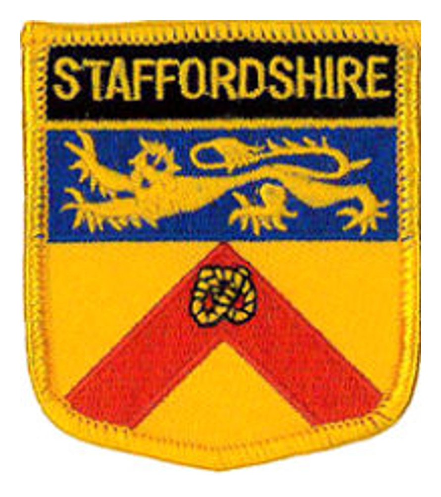 Klicnow Various Staffordshire County Embroidered Patch 6Cm X 7Cm (2 1/2" X 2 3/4")