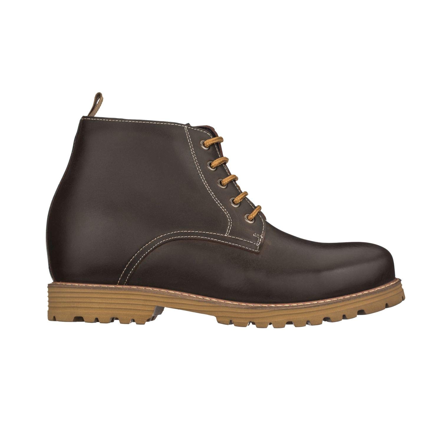 CALTO Y41081 3.2 Inch Height Increase Elevator Dark Brown Lace Up Boot 9.9/10 Amazon.com | CALTO Men main image 2