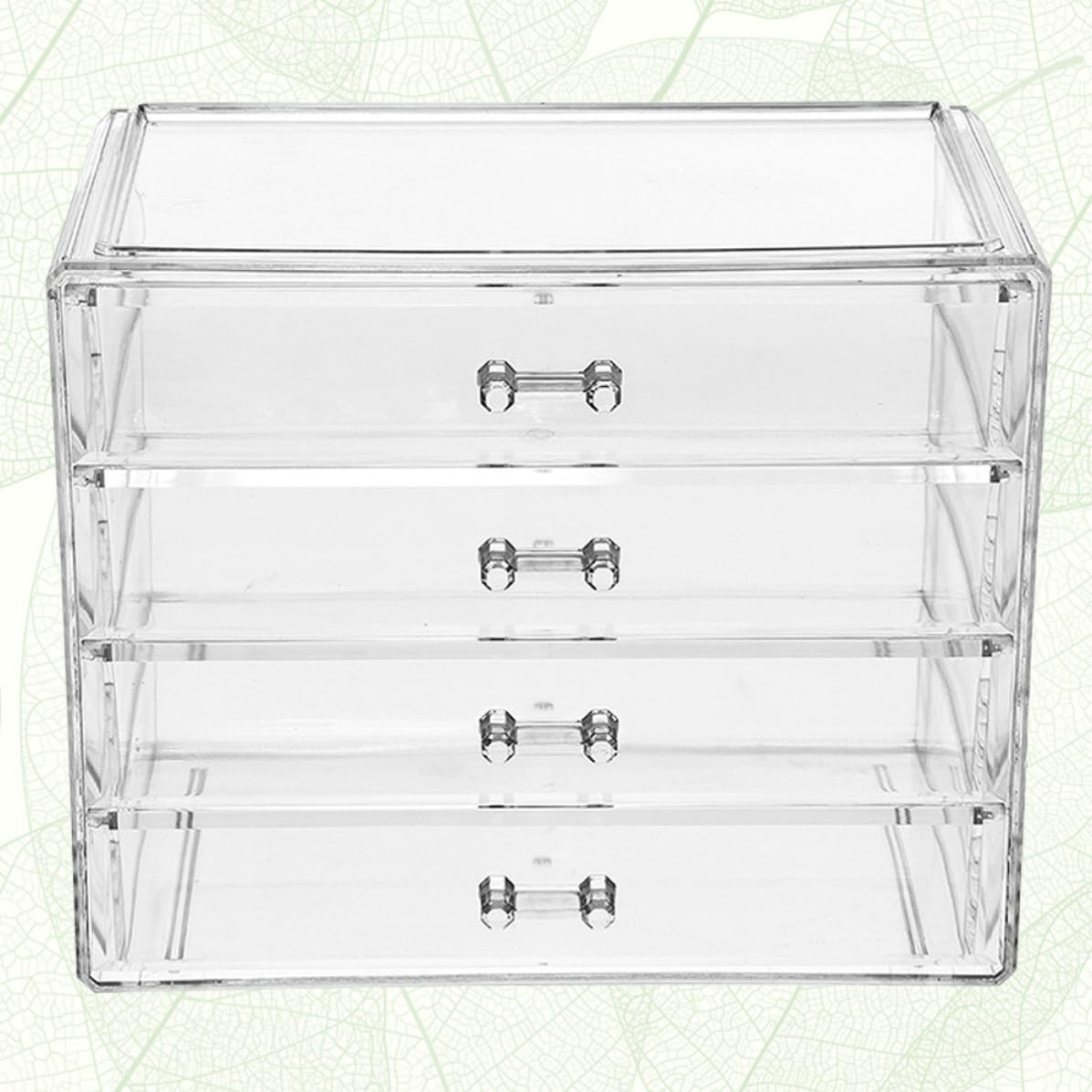 Ciieeo Kosmetikaufbewahrungsbox aus Acryl mit Vier Schubladen, Transparent