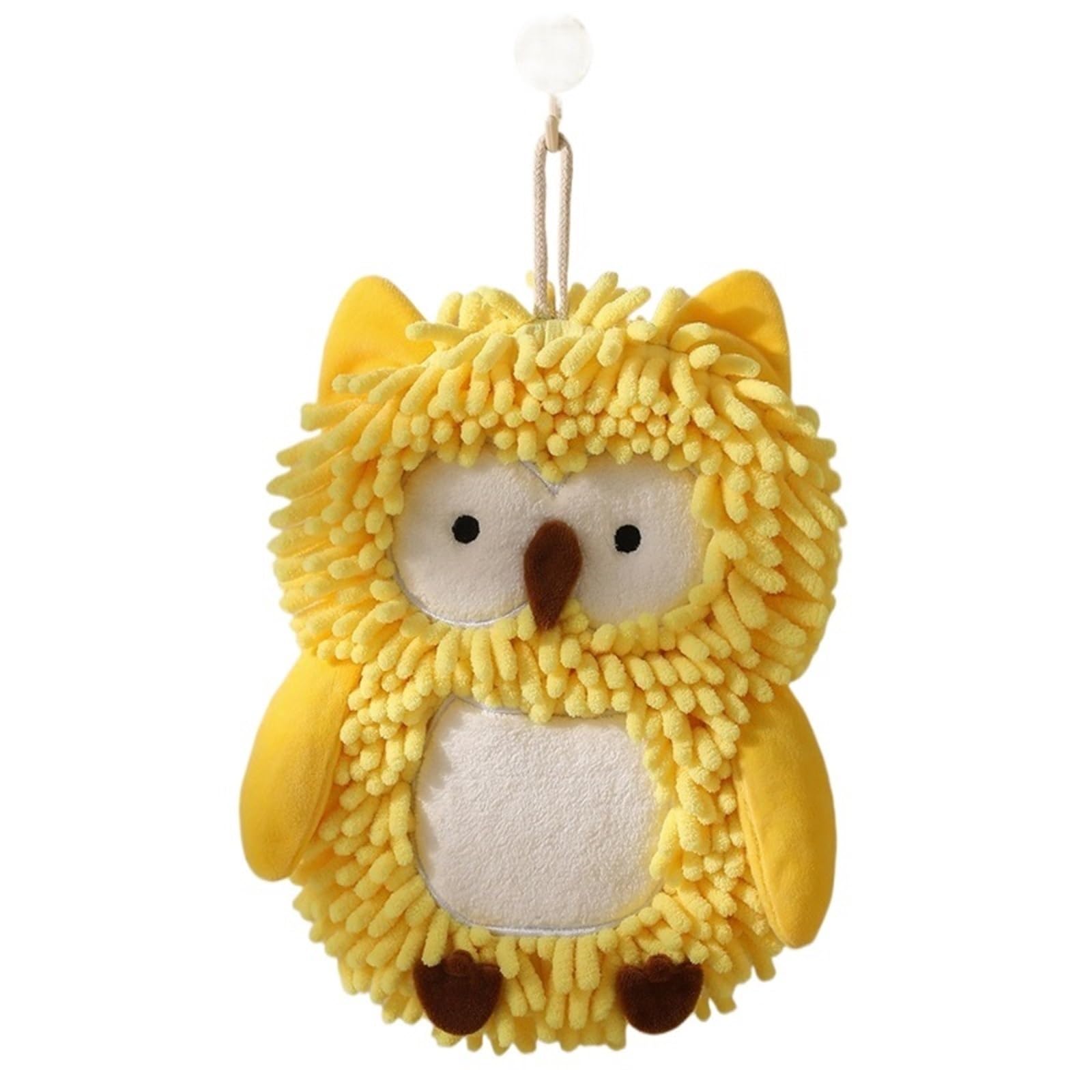 FGUJSUR Hand Towels Cartoon Animal Chenille Hanging Thick Absorbent Hand Towel For Kitchen Bathroom And Household Use(Color3)