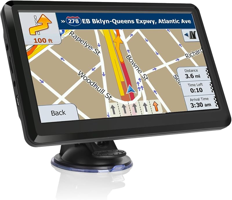 GPS de navegación para automóvil de 7 pulgadas, navegación GPS para camiones, vehículos recreativos y automóviles, alertas para conductores, indicaciones paso a paso, mapa 2026 y mapa de actualización gratuita