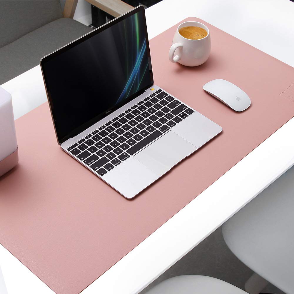 Accessoires de bureau pour filles et grand tapis de souris vert mat