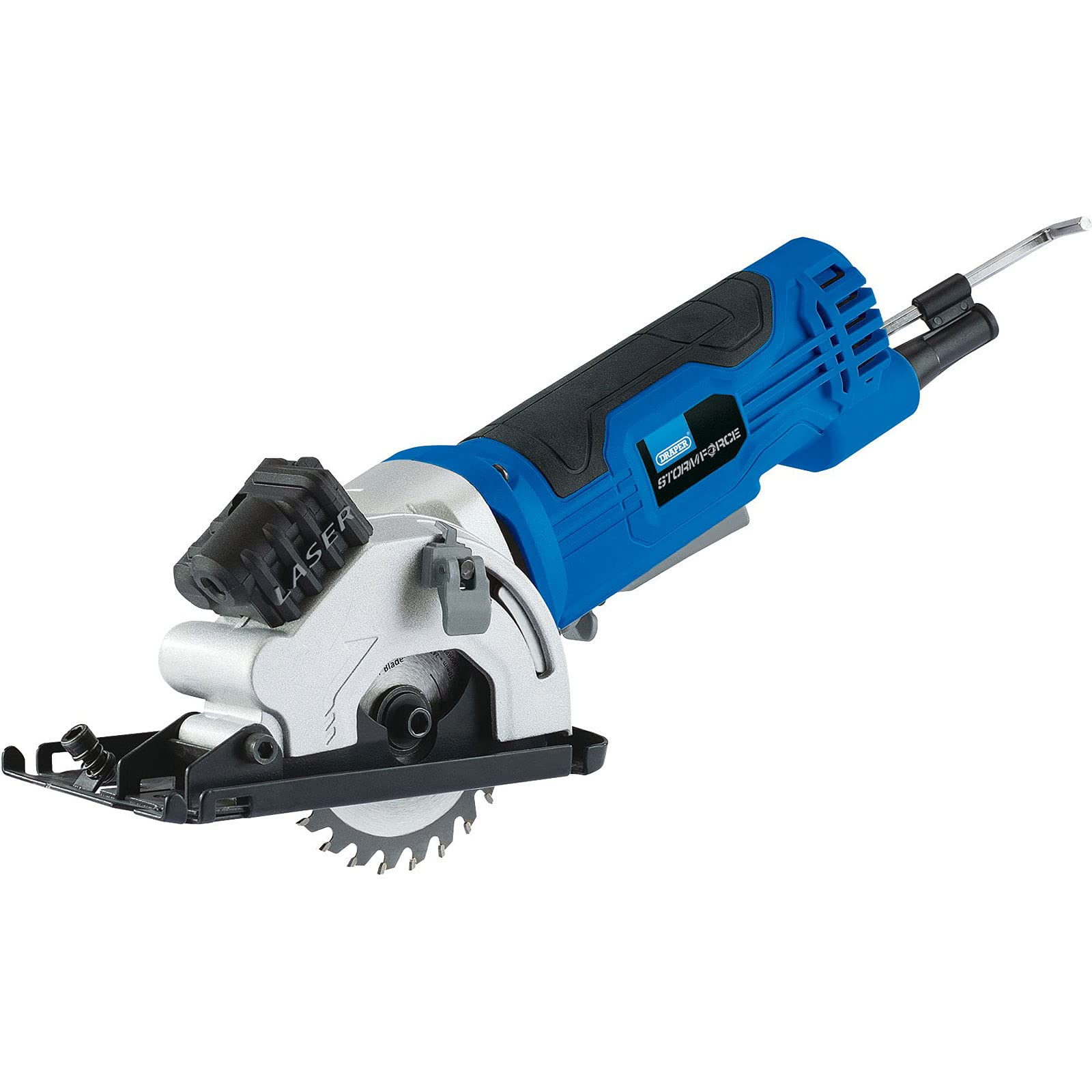 Draper 57475 Mini Circular Saw, Laser Guide, Includes 3 Blades, 480W Motor