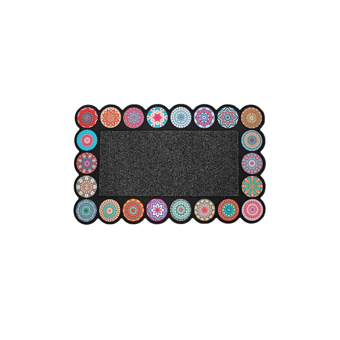 Acomoda Textil – Felpudo de Entrada 45x75 cm, Alfombra Rectangular de Goma Antideslizante y Resistente. Alfombrilla Acolchada de Fácil Limpieza Ideal para Exterior e Interior. (Mind)