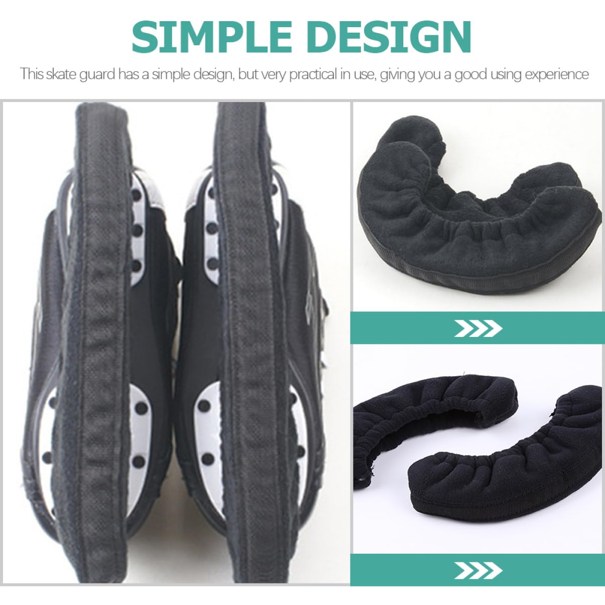 Kisangel 1 Coprilama per Ghiaccio Protezione per Lame Pattinaggio Compatibile con Pattini e Scarpe Hockey Colore