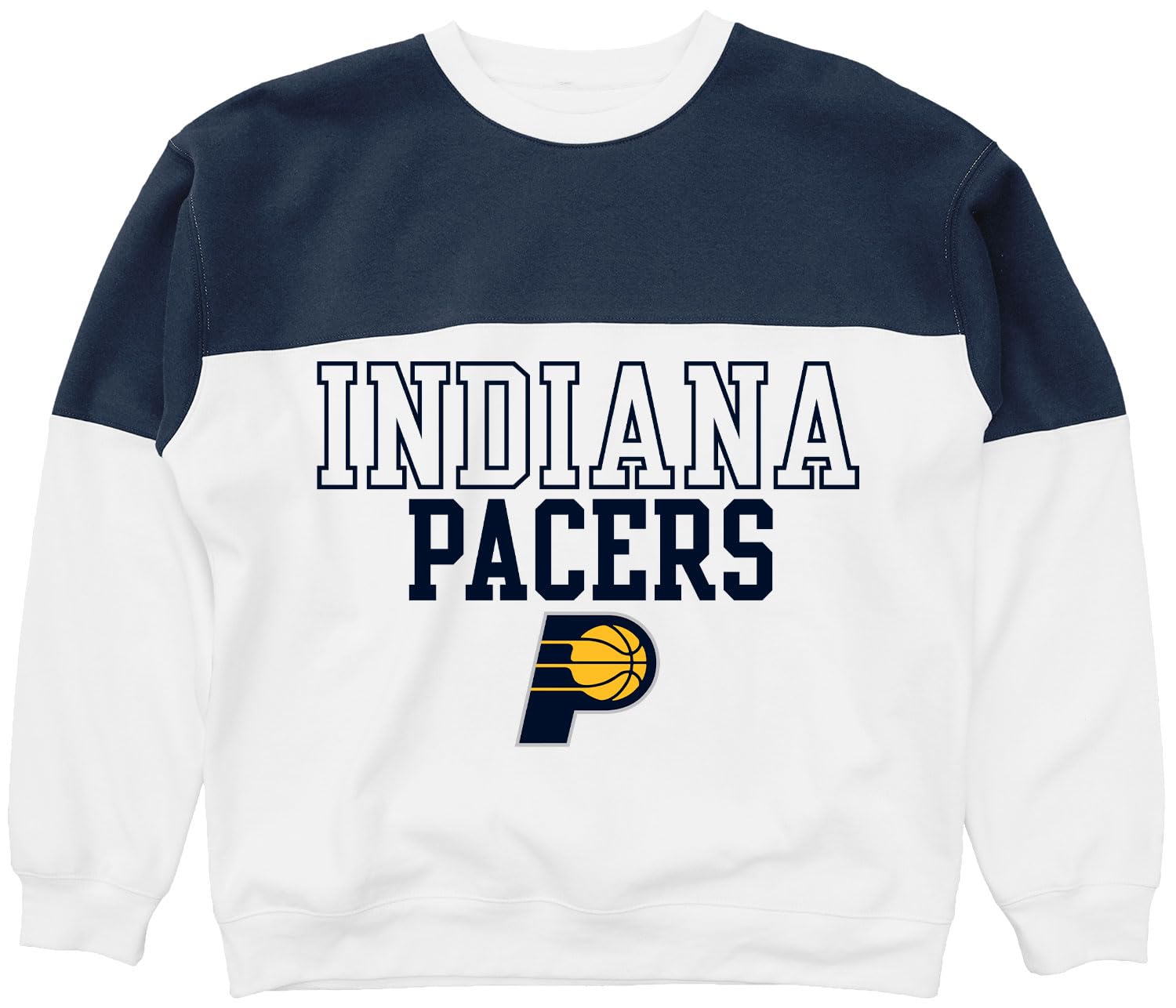 Blue 84 NBA unisex-adult Nba Officially Licensed Contrast Yoke Crewneck Sweatshirt