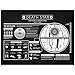 Inked and Screened SP_SYFI_Deathstar_CH_24_W Sci-Fi and Fantasy Wars Death Star Infographic Print, Chalkboard-White Ink, 18" x 24"