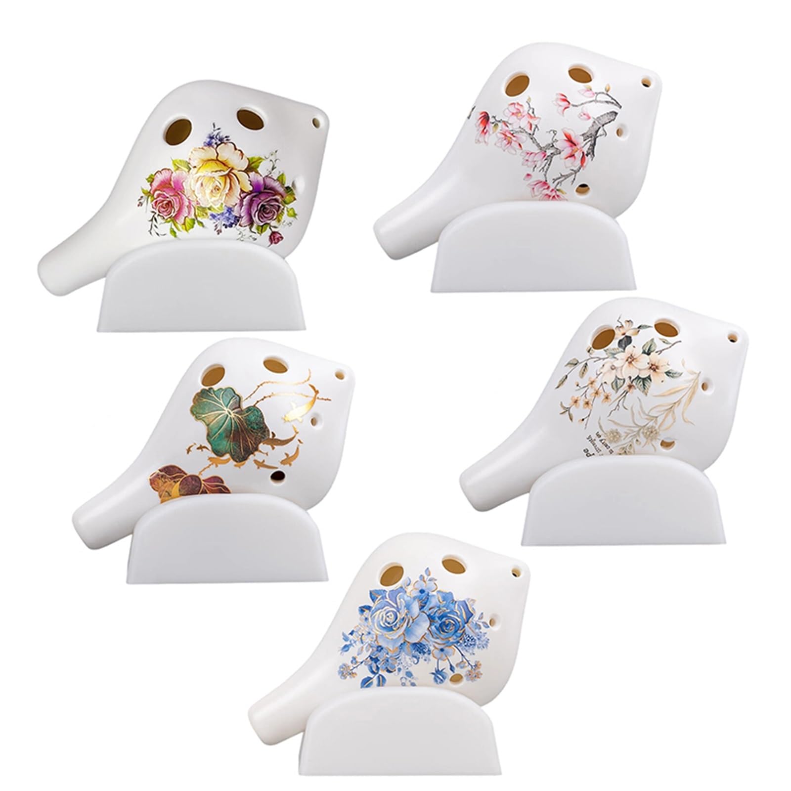 Okarina Ceramiczna Okaryna W Tonacji C 6 Otworowa Altowa Instrument C Dla Początkujących W Tonacji AC(3)