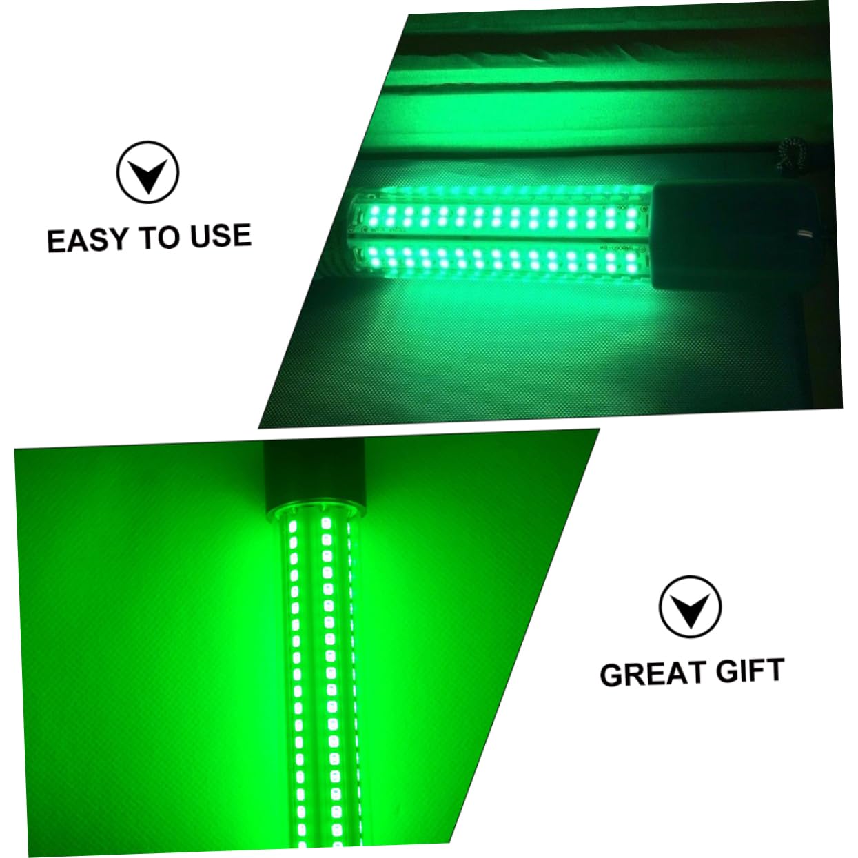 POPETPOP 13w Fish Luring Light Underwater Fishing Lamp for Freshwater/Saltwater Portable Led Fishing Light 360-degree View