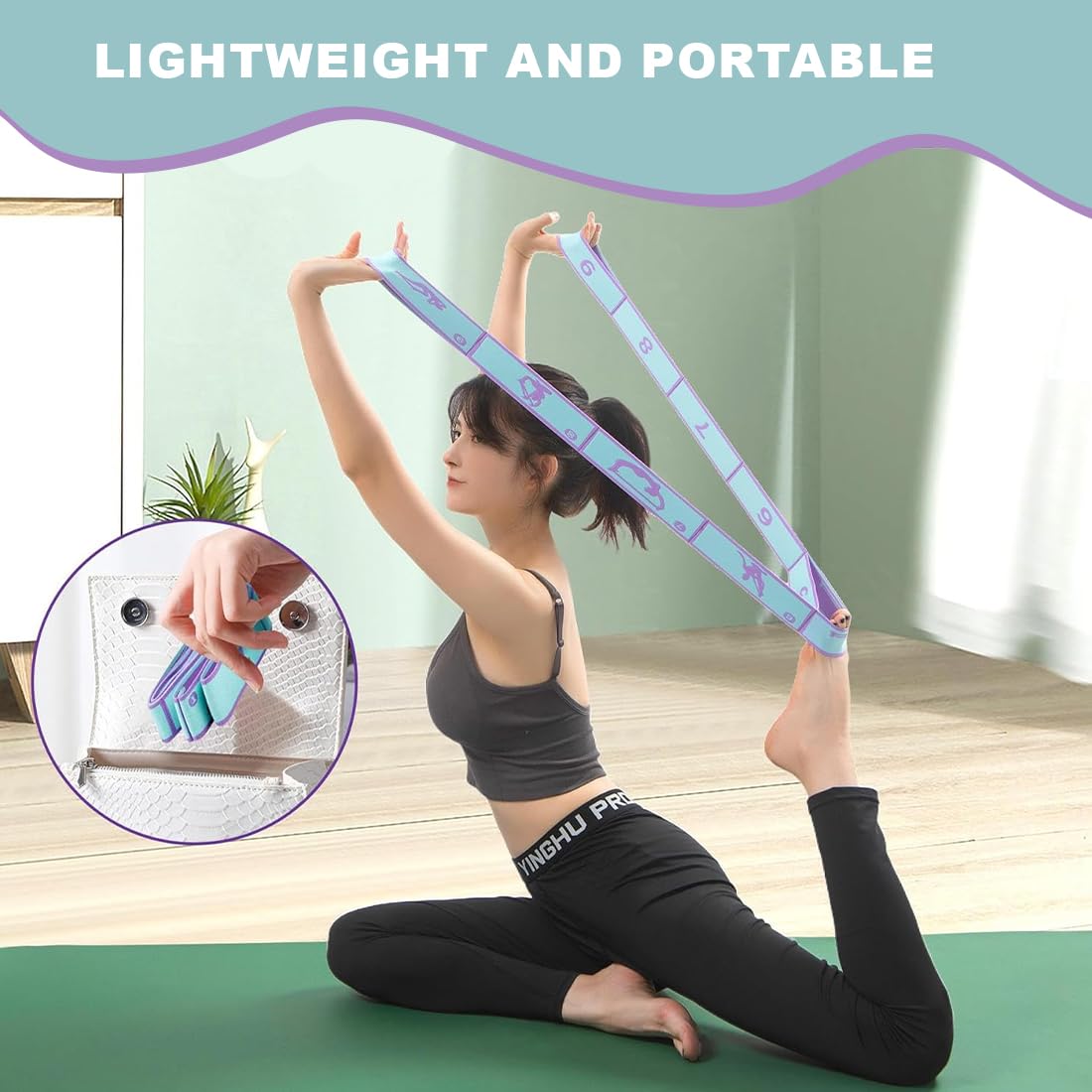 Élastique Musculation, Elastique Sport 8 Niveaux de Forces Bande Elastique Musculation, Elastique Sport Fitness Musculation pour Yoga Pilates