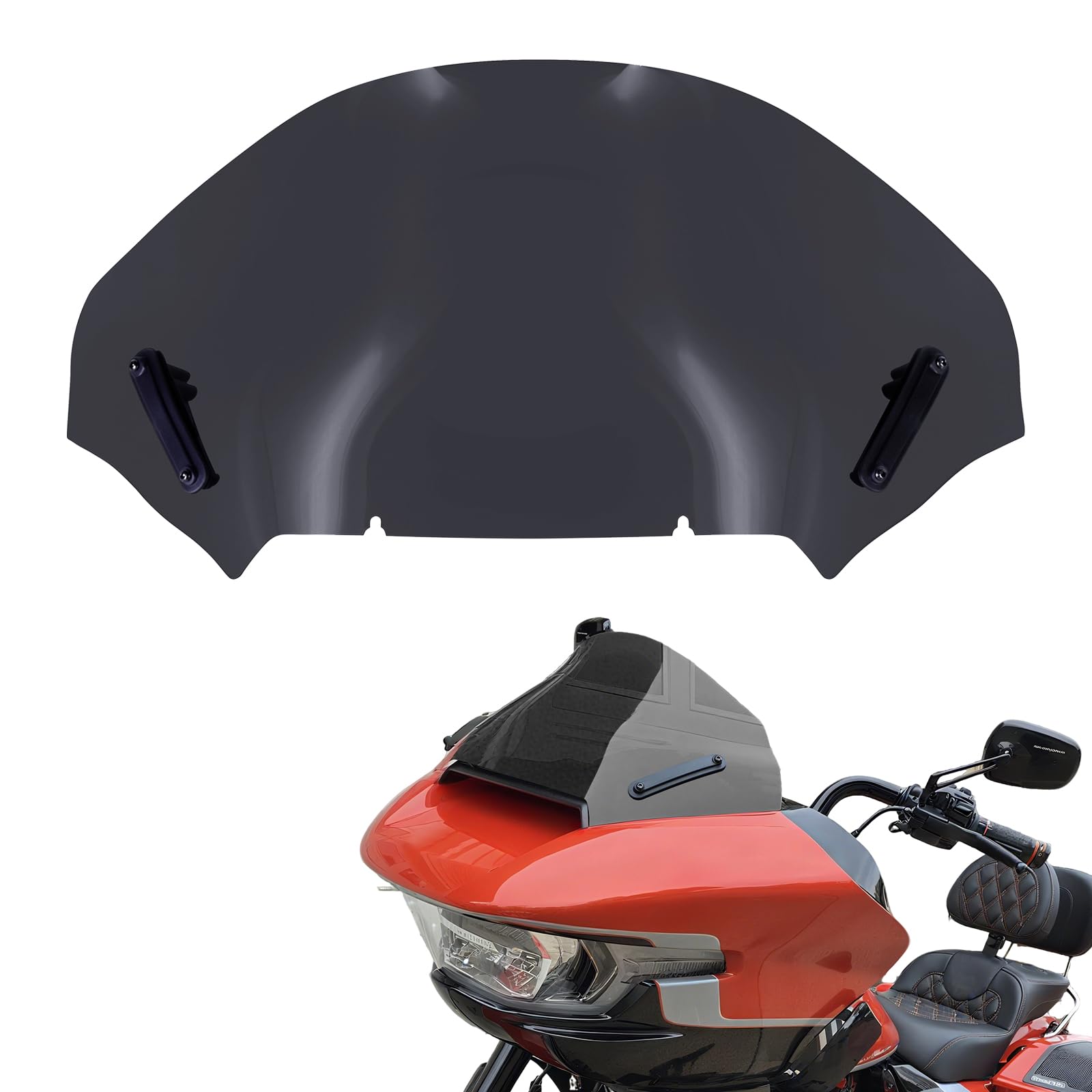 13" Windshield Windscreen Wind Splitter For Harley Road Glide 2023.5-UP