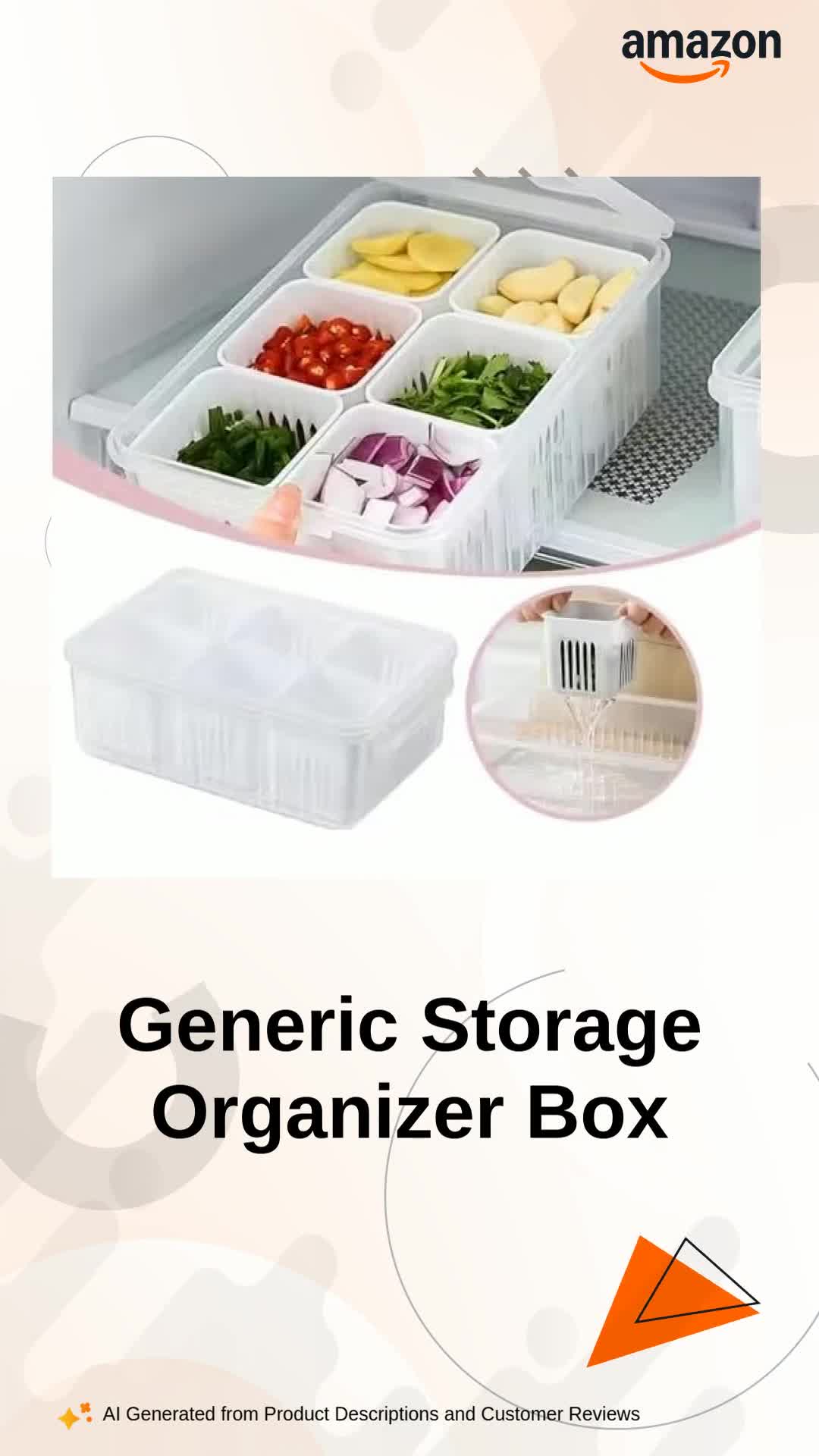 Watch Generic Storage Organizer Box on Amazon Live