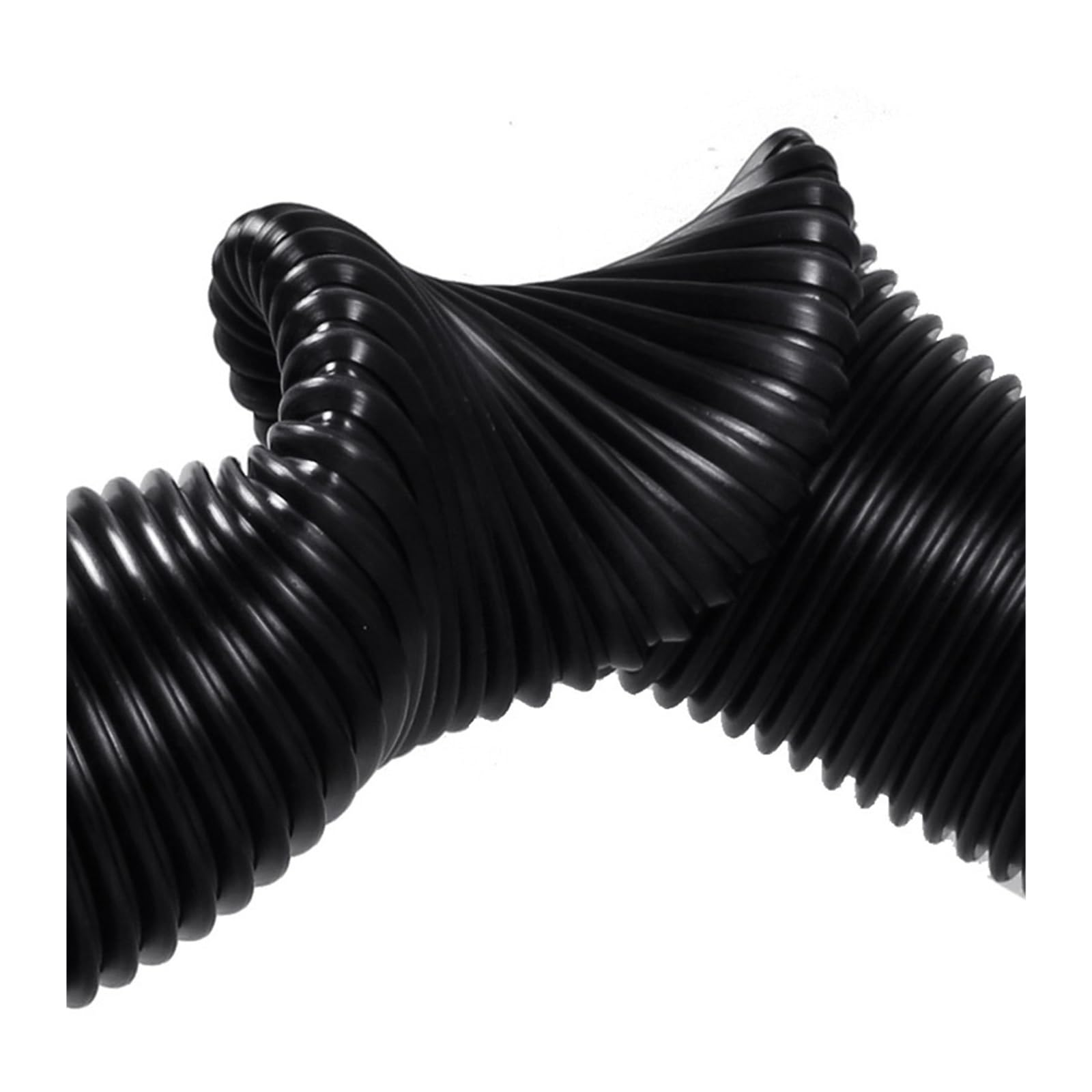 Tuyau fileté for aspirateur, intérieur 50mm, extérieur 58mm, pailles à soufflet d'usine, tuyau souple, accessoires de buse d'aspirateur (Color : Black-3 m)