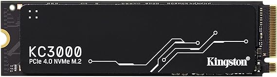 Kingston KC3000 PCIe 4.0 NVMe M.2 SSD – Hochleistungsspeicher für Desktop- und Laptop-PCs -SKC3000S/2048G, SKC3000D2048G, Schwarz, 2048GB, Festkörper-Laufwerk
