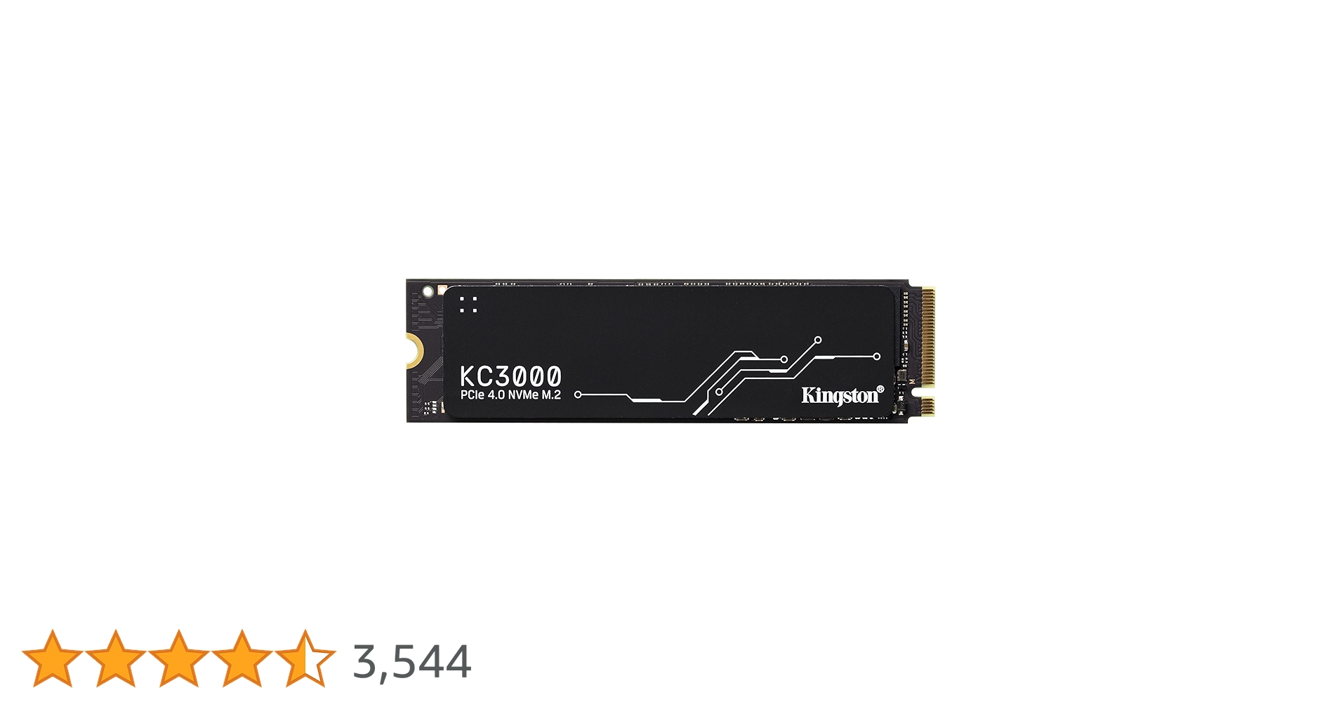 Kingston KC3000 NVMe M.2 SSD 1TB 未使用 Kingston KC3000 PCIe 4.0 NVMe M.2 SSD - High-Performance