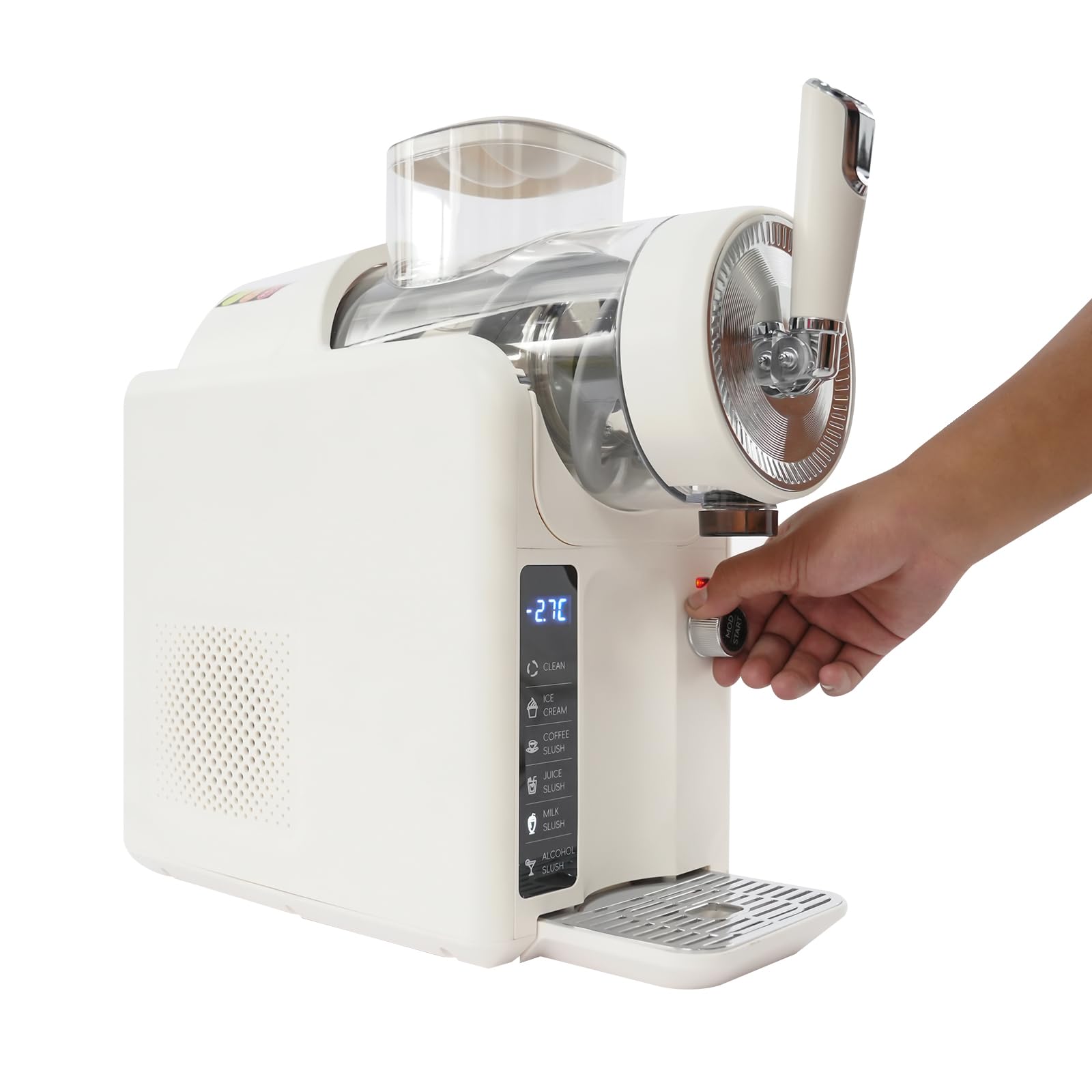 Macchina Slush completamente automatica 2L - Slushie Maker con più programmi per frullati, frappé, frappé, frappé e bevande congelate - autopulente, tritatutto per ghiaccio, per la casa cucina (color