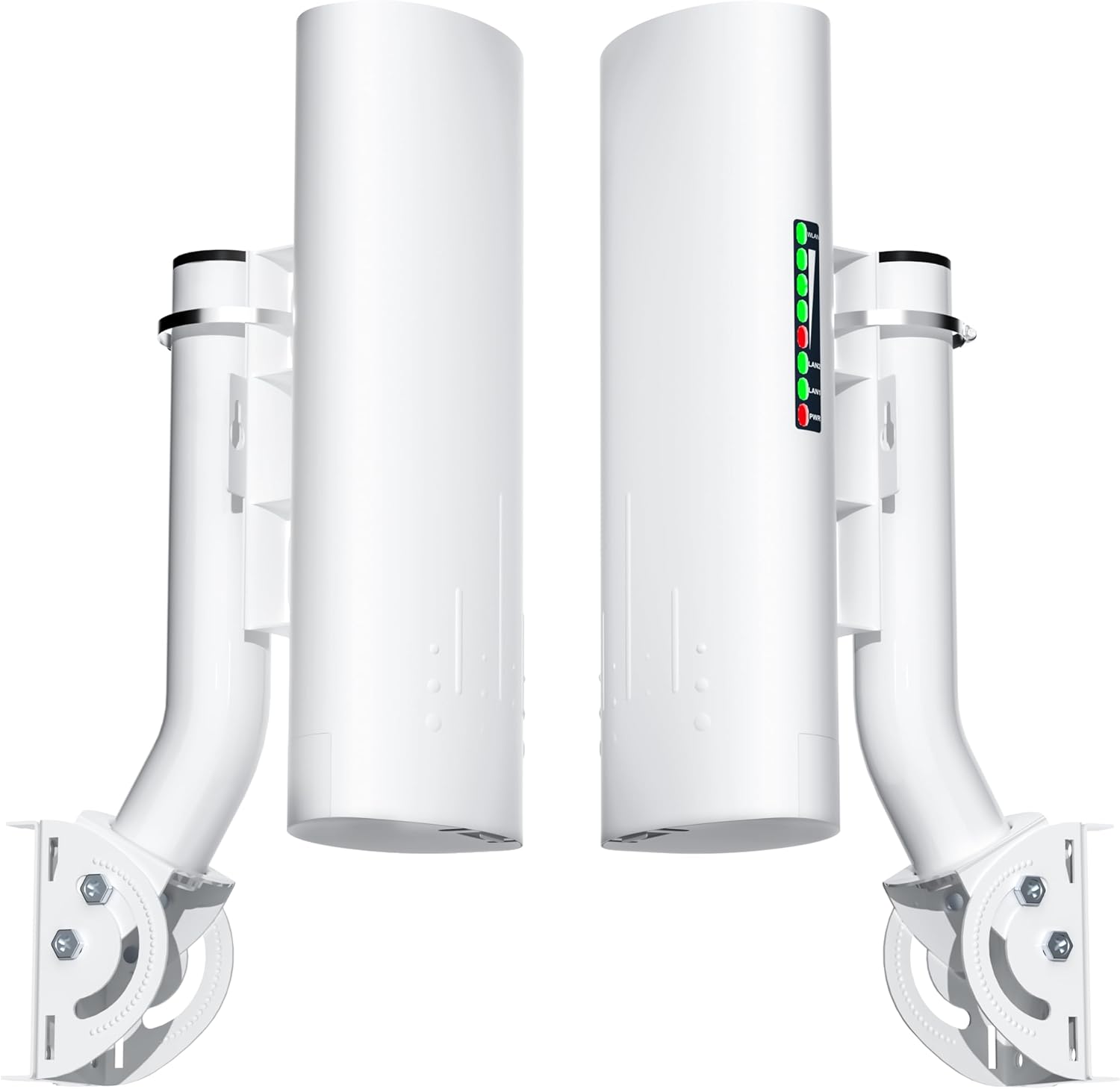 Point to Point/Multipoint Wireless Bridge Outdoor with Bracket Mount, Starlink WiFi Extender, IP65 Waterproof, 5.8GHz 3KM 100Mbps with 16dBi High Gain Antenna,Extend WiFi to Outdoorbulidings, 2 Pack