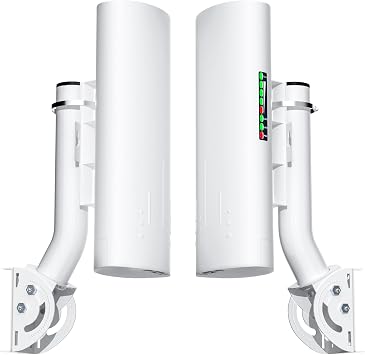 Point to Point/Multipoint Wireless Bridge Outdoor with Bracket Mount, Starlink WiFi Extender, IP65 Waterproof, 5.8GHz 3KM 100Mbps with 16dBi High Gain Antenna,Extend WiFi to Outdoorbulidings, 2 Pack