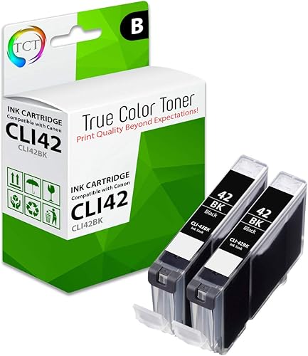 TCT Cartucho de tinta de repuesto prémium compatible para impresoras Canon CLI-42 CLI42, color negro, funciona con Canon Pixma Pro-100 Pro100 disponible en Yaxa Peru