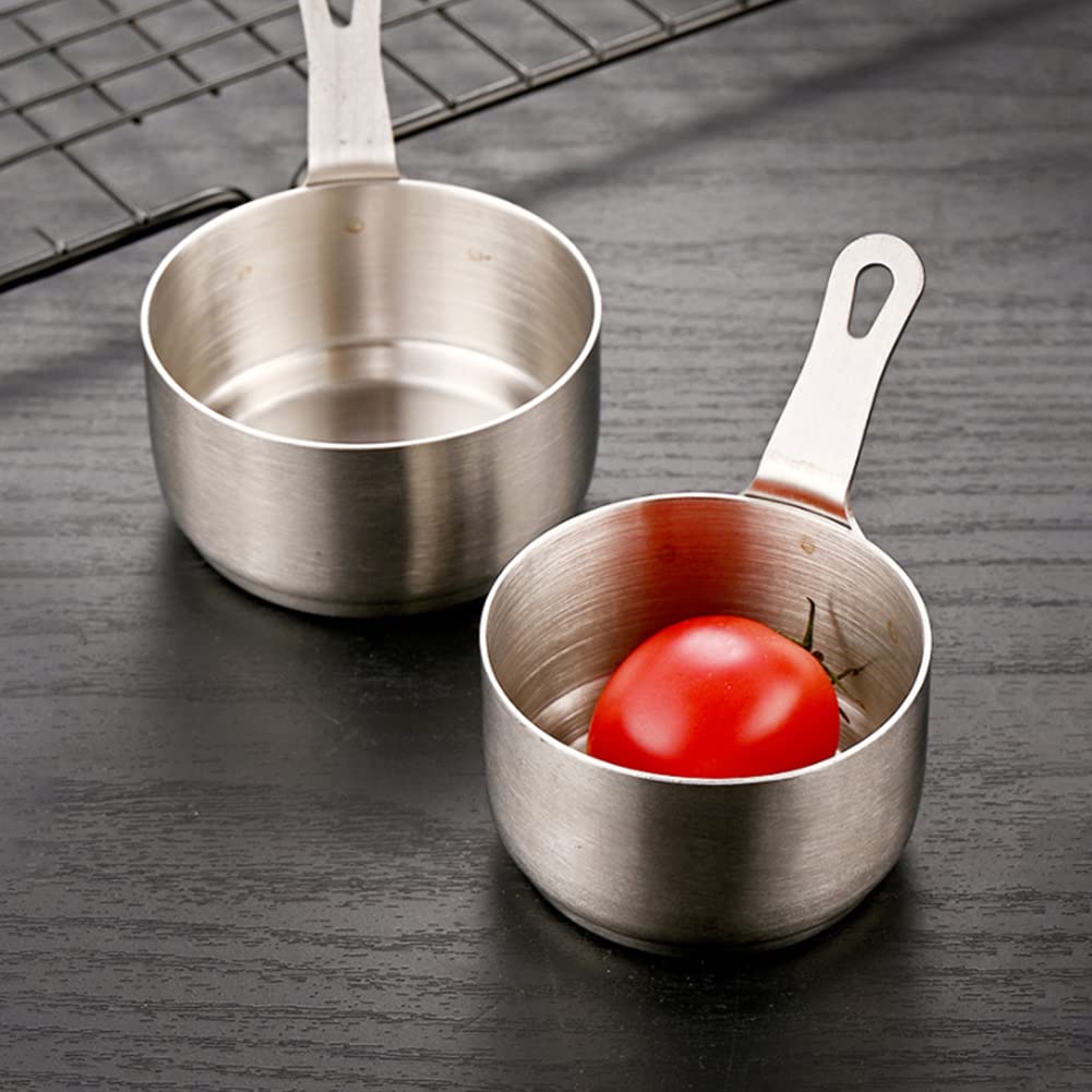 Mini Casserole Acier Inoxydable SPORTARC - 60ml 80ml 100ml Avec Poignée Pour Lait Café Sauce