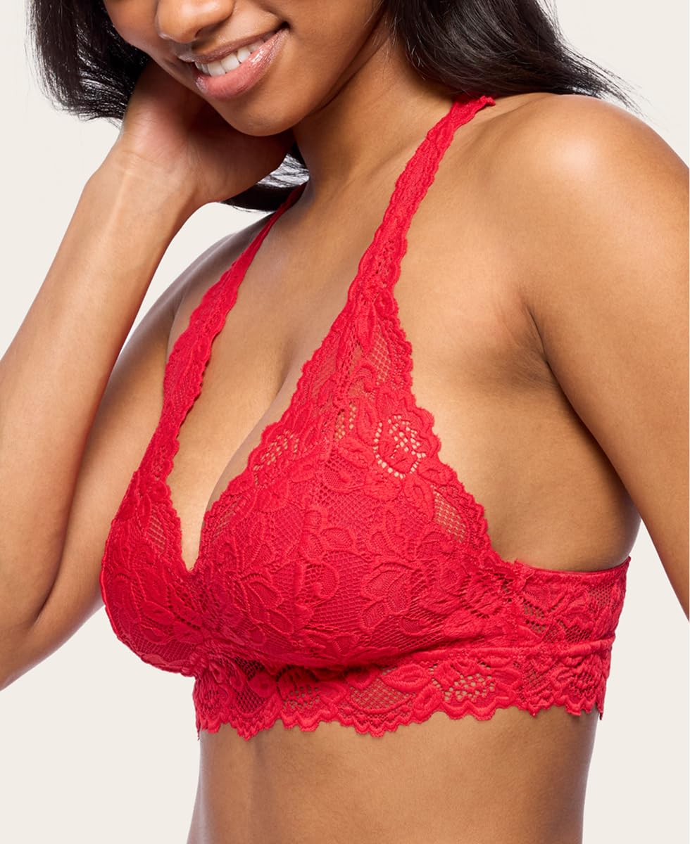 Jenny Jen Bralette de encaje, bralettes con espalda cruzada Mia Sexy Hourglass para mujer, talla S-XL para copas A a D