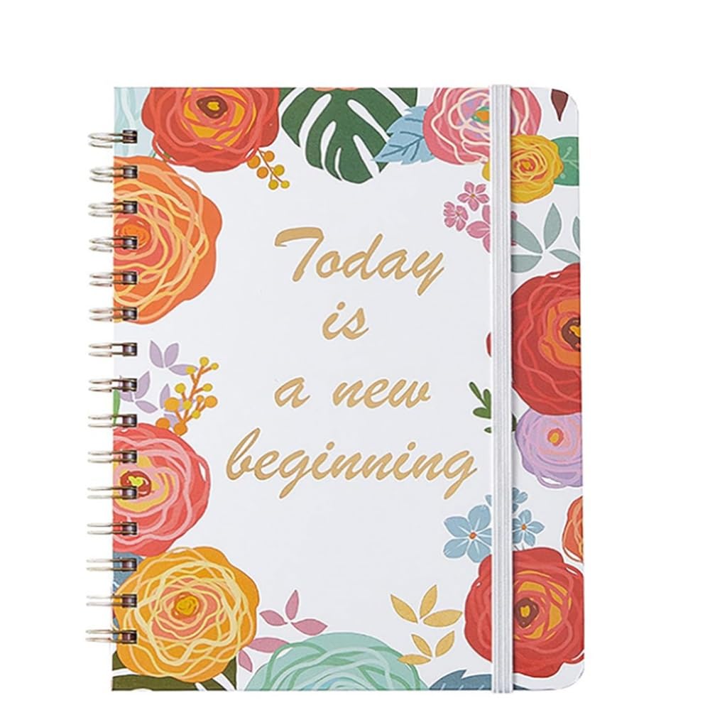 Notebook A5 Squisito Notebook Piano Giornaliero Diario 165x215mm Inglese Autodisciplina Blocco note Programma Bobina Blocco note Personalizzato per Diario Studente